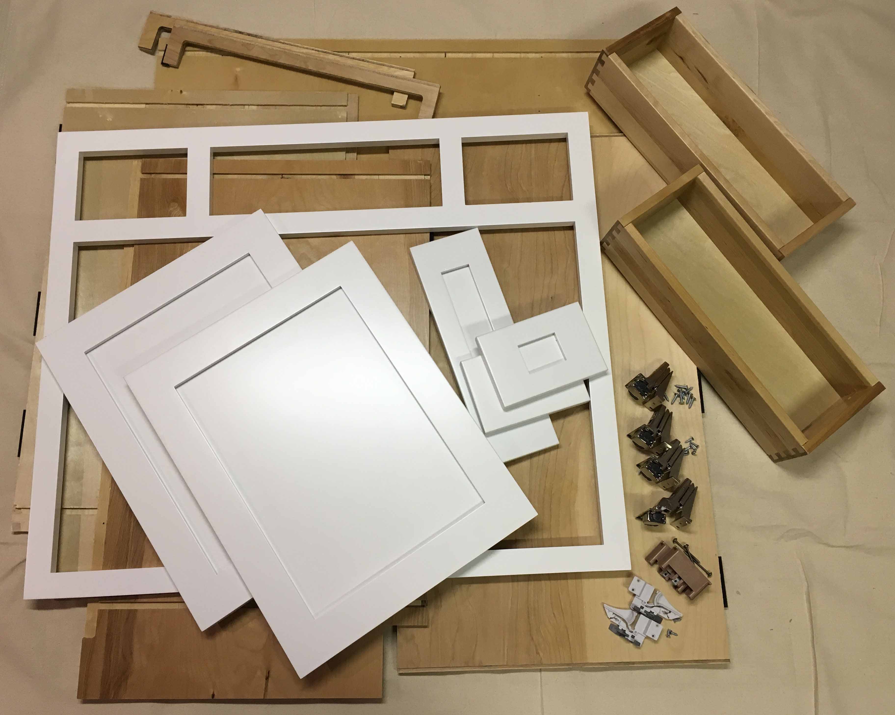 unassembled cabinet